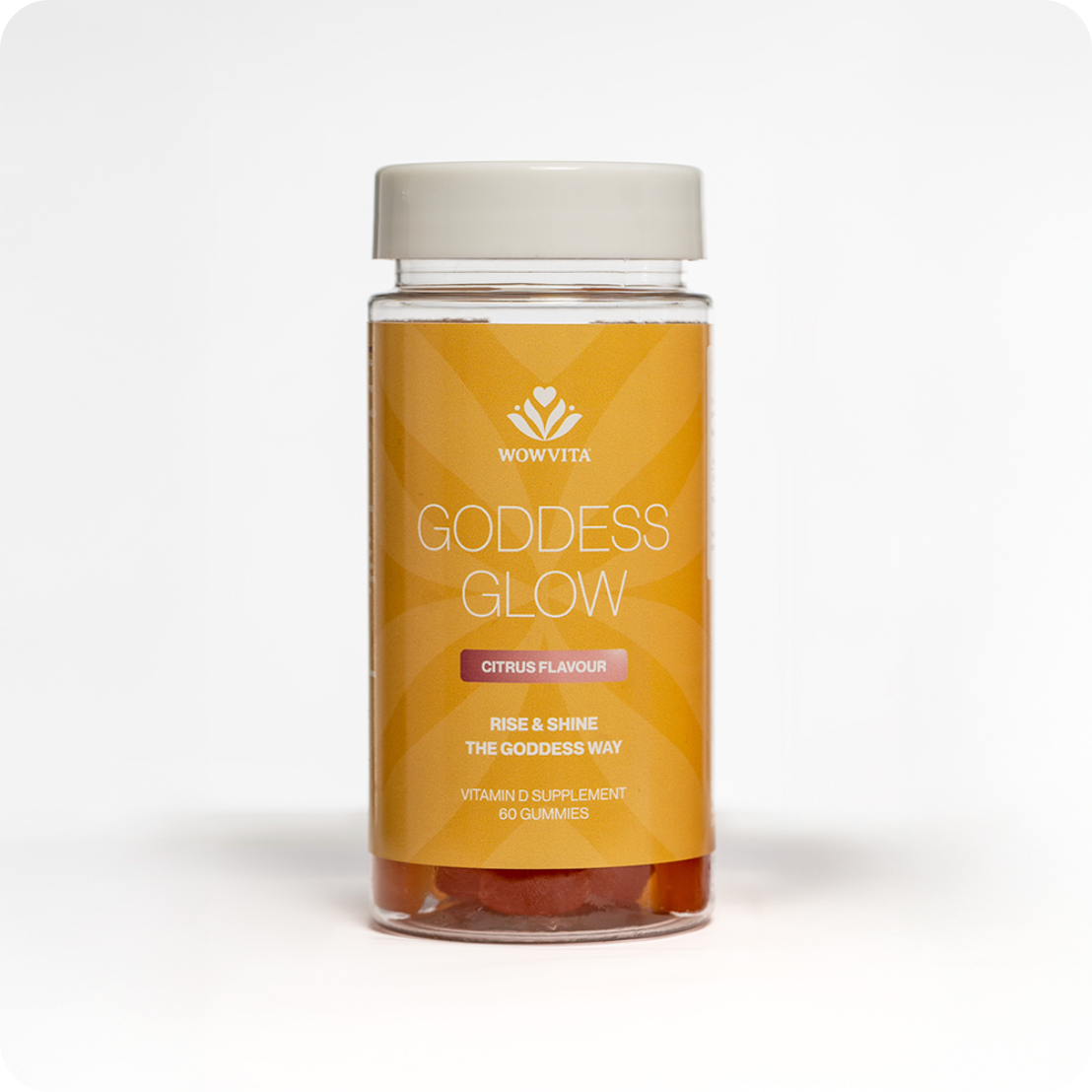 Goddess Glow Vitamin D Gummies 1 wowvita goddess glow vitamin D Gummies -natural daily support 2 month supply bottle