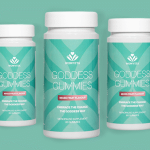 Wowvita Goddess Gummies bottle for 3 months supply for menopause support.