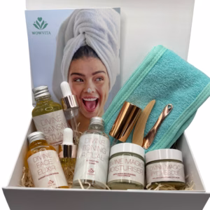 Divine Glow Ritual natural skincare gift set by WOWVITA
